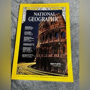 Vintage National Geographic Magazine Issue, June, 1970 When in Rome Colosseum